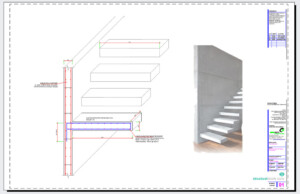 Cantilever Stairs Steps Cross Section Reinforcement Detail