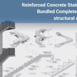 Reinforced Concrete Stairs Bundled Complete Set of Details
