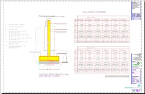 Constant Width Cantilever Retaining Wall Central Footing Design