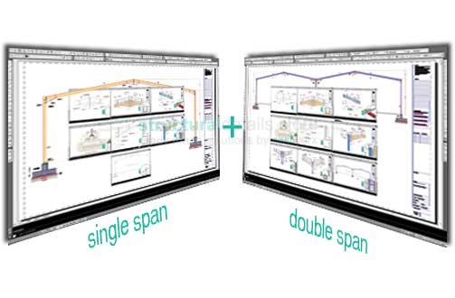 Complete Single Span Double Span Hangar Portal Frame Design Details