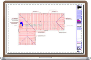 Pseudo Timber Roof On Concrete Slab Framing Plan View