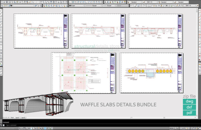 Waffle Slabs Bundled Set of Details