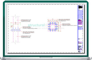 SHS Steel Column Splice Connection Detail Drawing