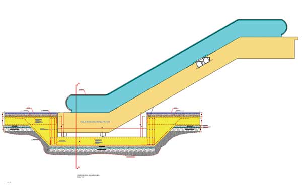 Escalator Shaft Pit Foundation Detail