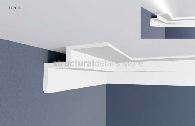Stepped Ceiling Cornice Moulding Revit Profiles