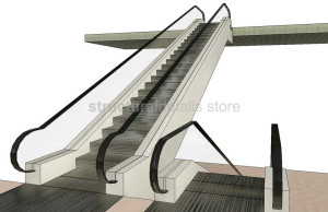 Parametric Two Level Based Escalator Revit Family