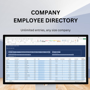 Company Employee Directory Excel Template